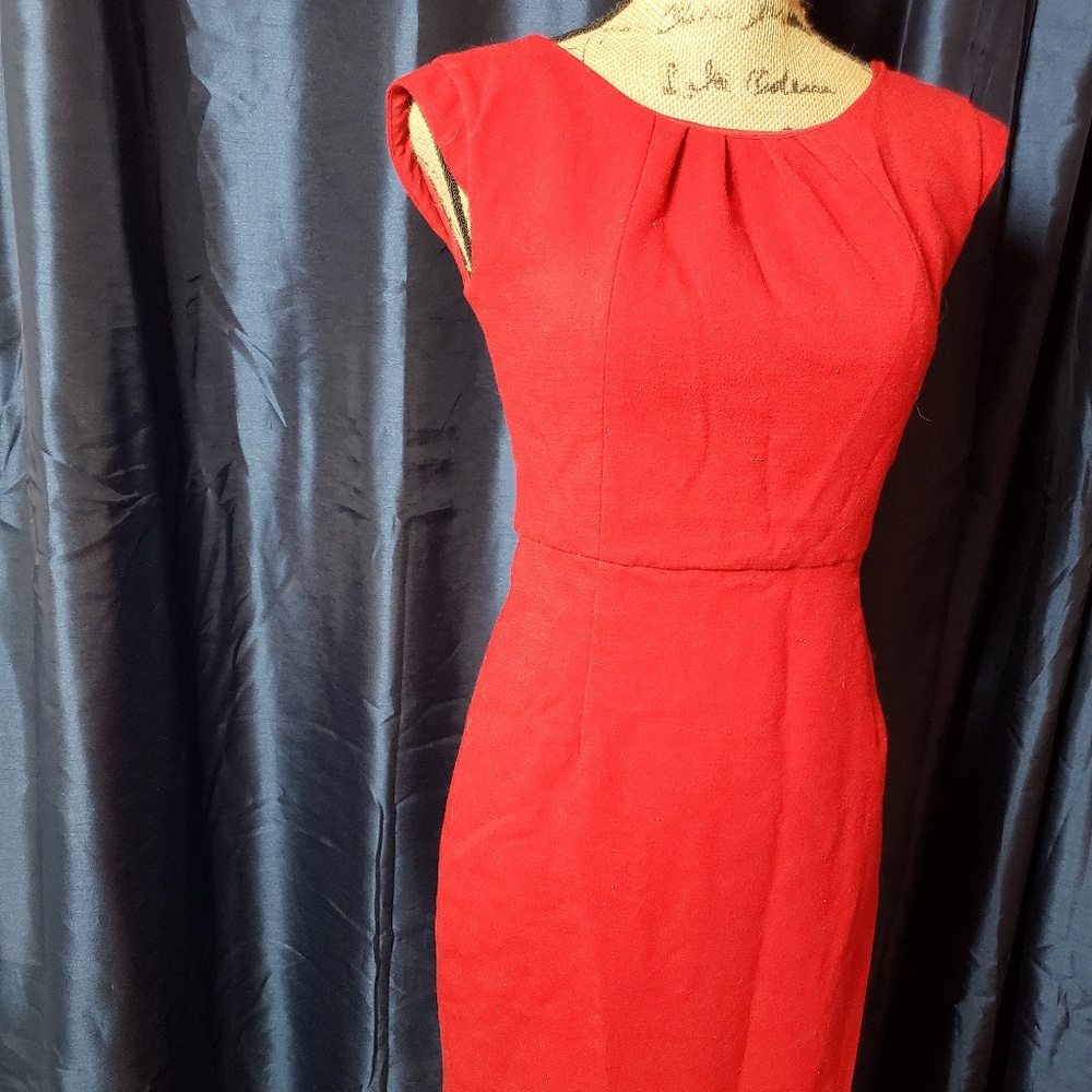 Presidential red work dress